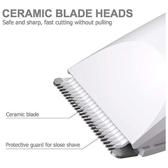 Electric Body Hair Trimmer - Groin Trimmer for Men - Bikini Trimmer Women White - Picture 3 of 7